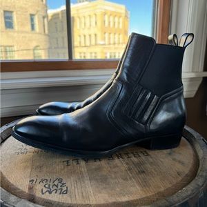 Saint Laurent men’s black leather boots size 44 us 11